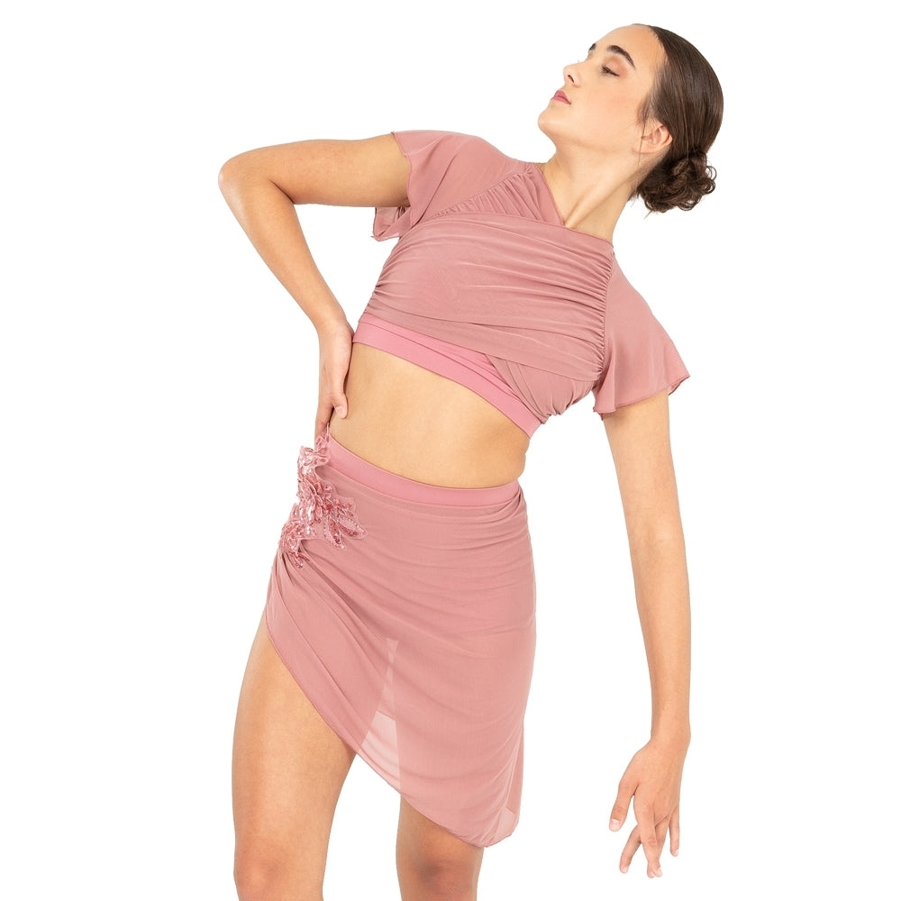 Elegant Blush Dance Costume